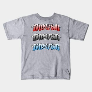 Domino - (Red, White & Blue) Kids T-Shirt